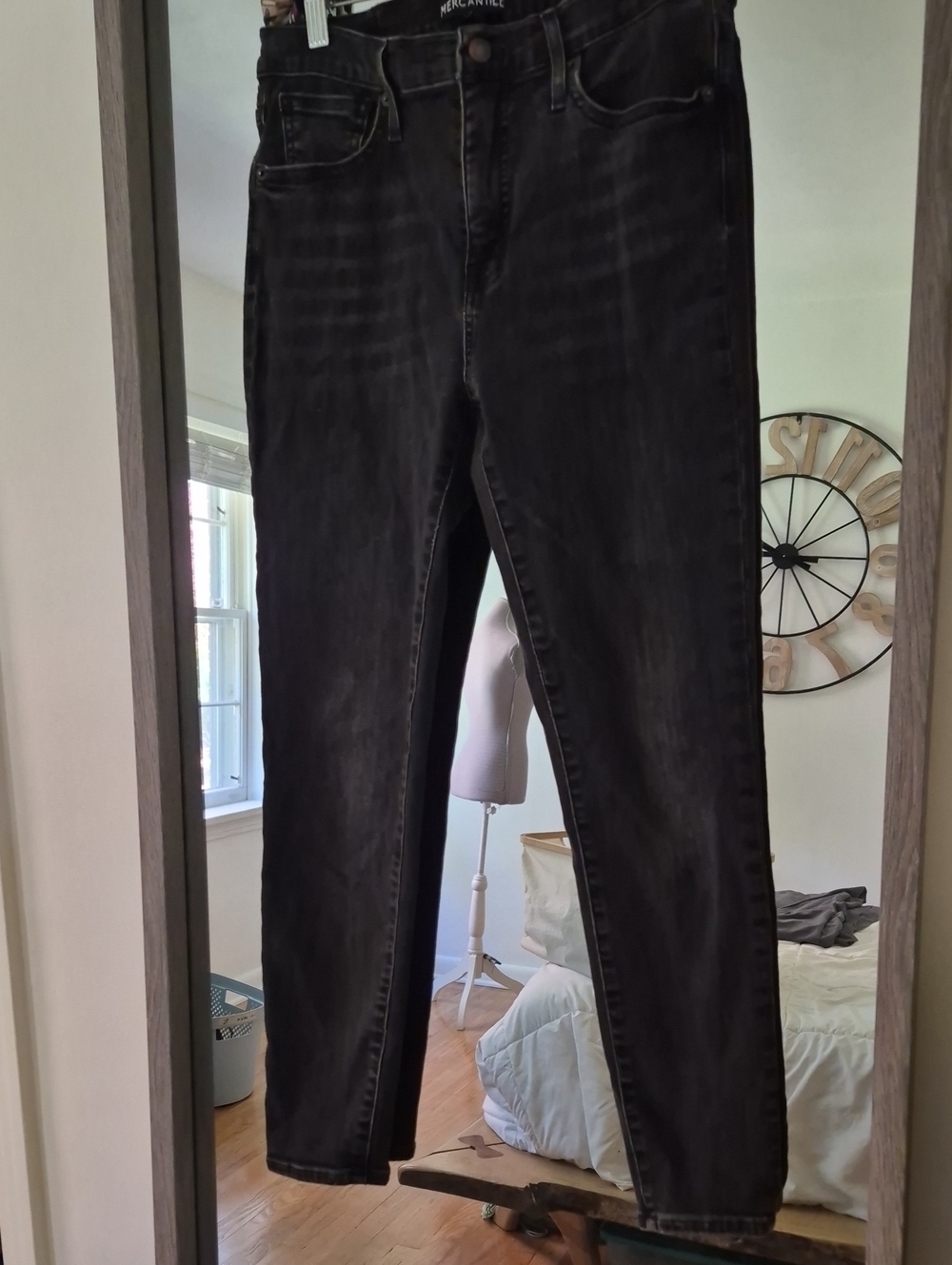 J. Crew Merchantile Black Skinny Jeans 28